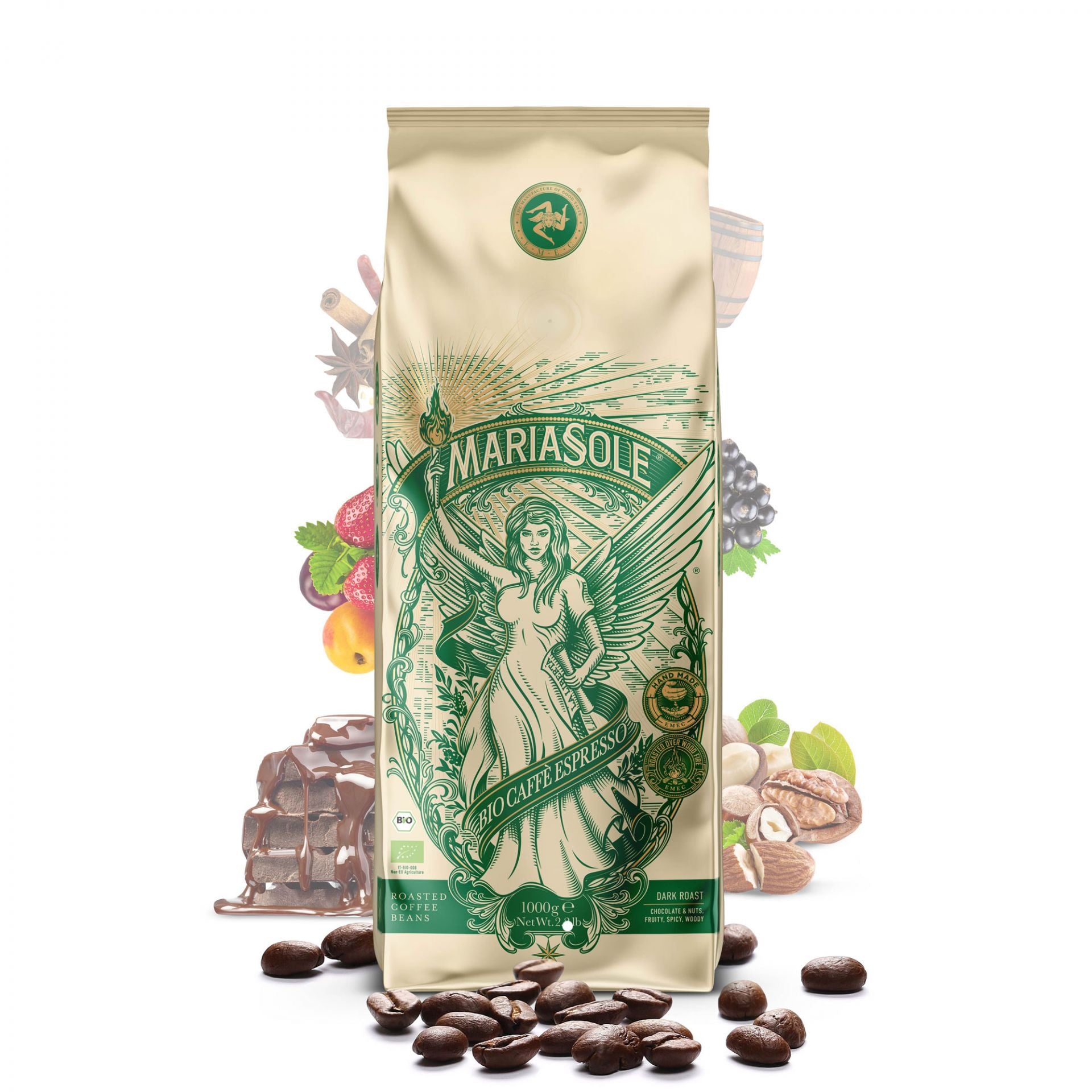MARIASOLE - BIO Caffè Espresso - Bohnen - 1 KG