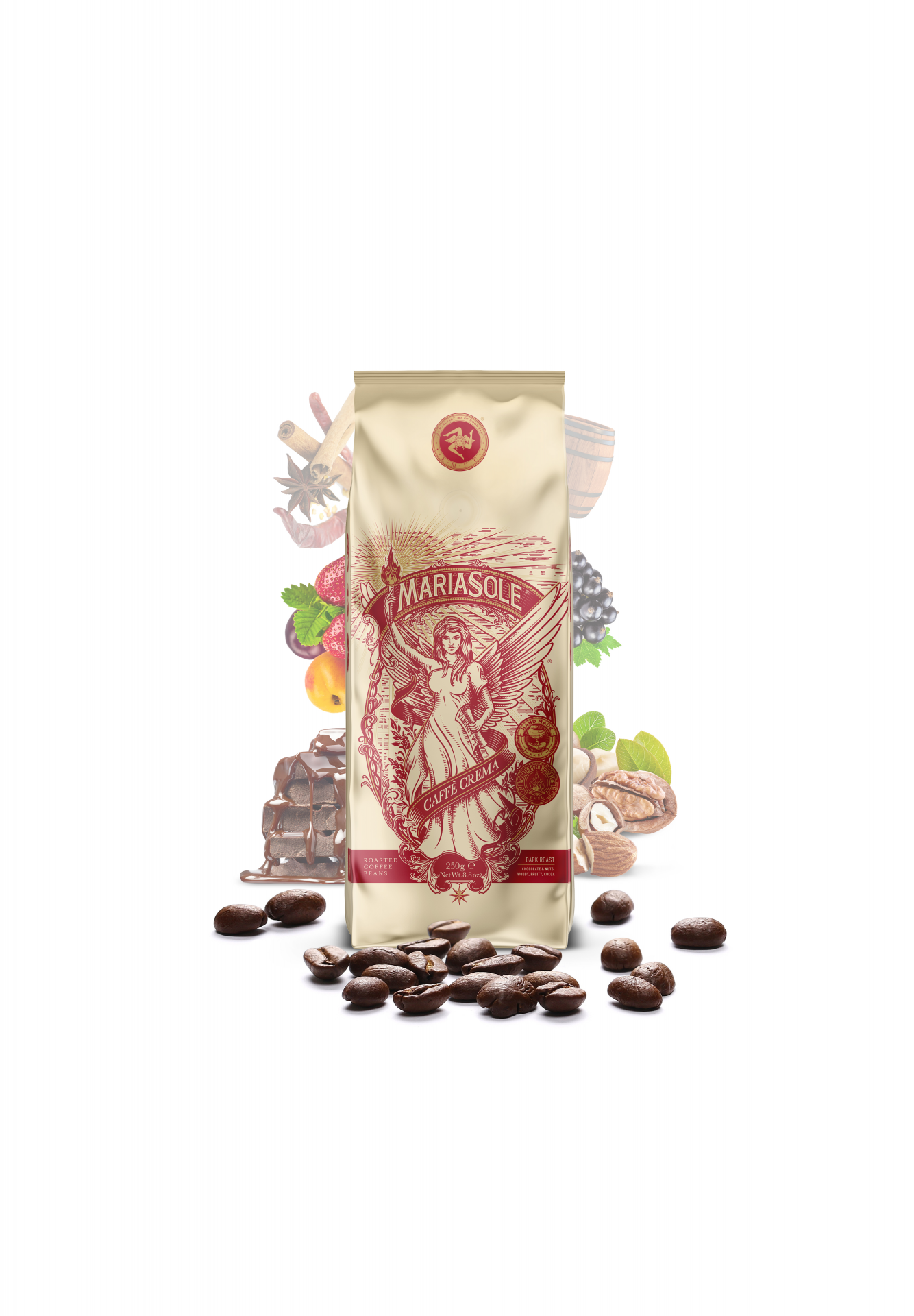 MARIASOLE - CAFFÈ CREMA - BOHNEN - 250g Beutel