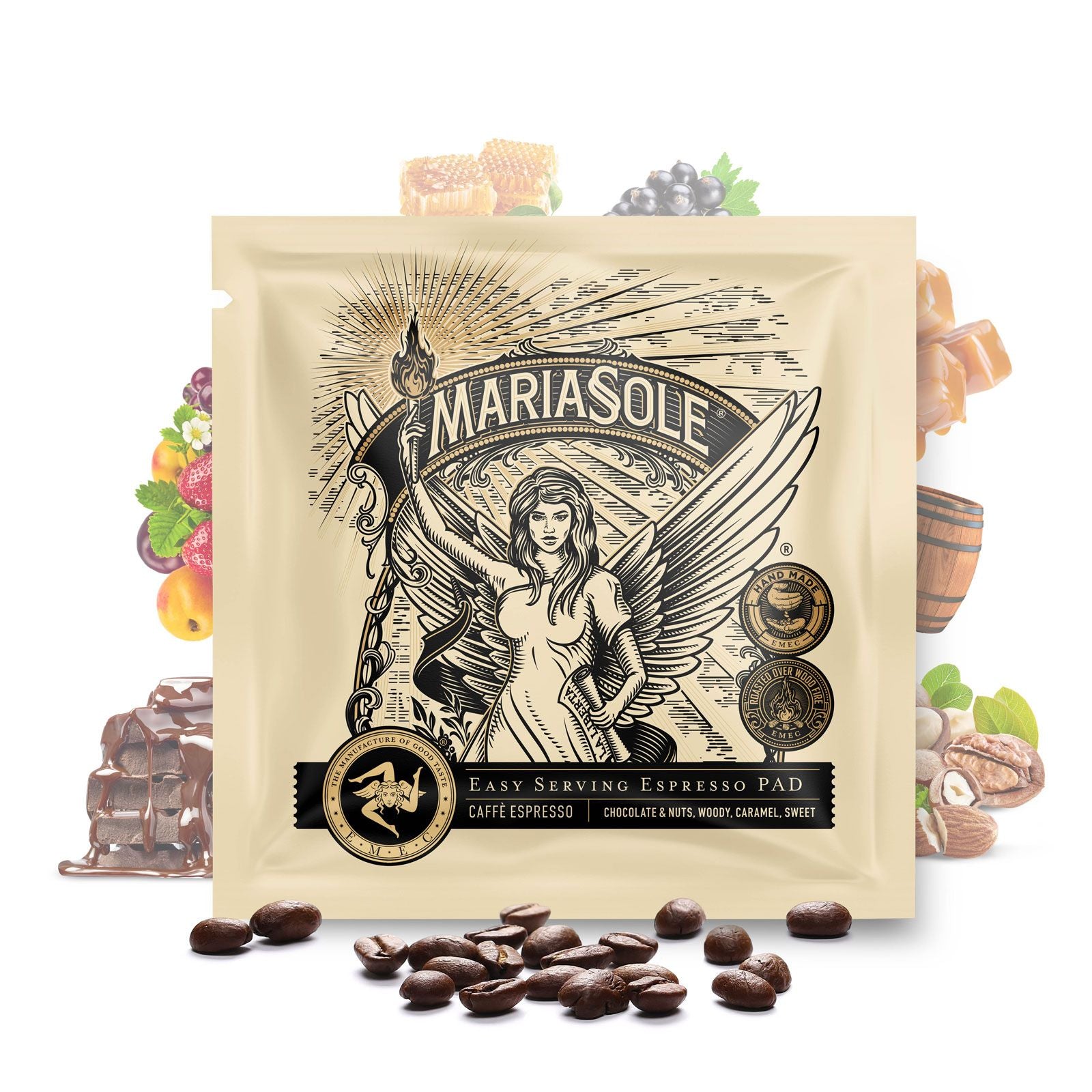 MARIASOLE - CAFFÈ ESPRESSO - E.S.E. Pads - 50 Stück je 7g -