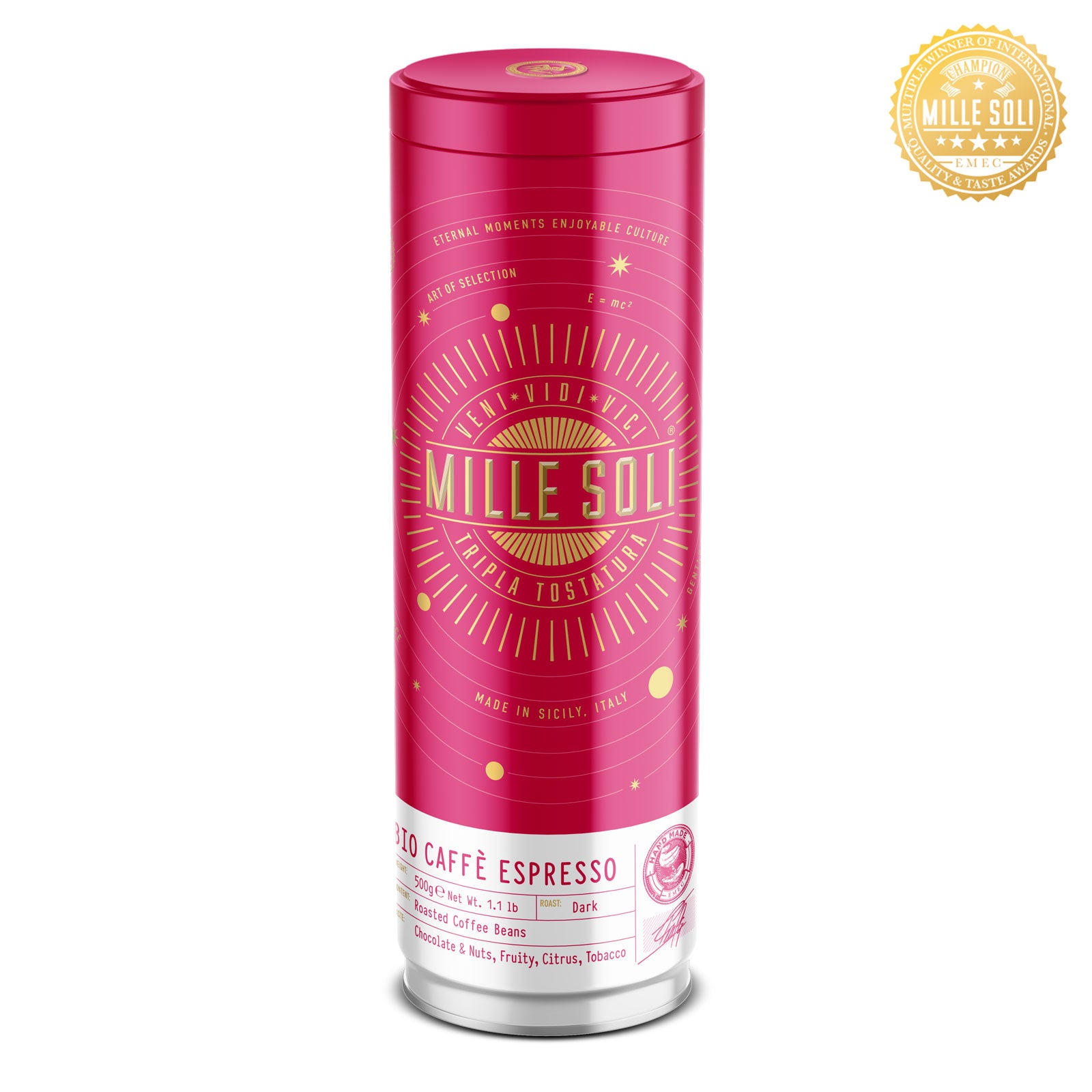 MILLE SOLI BIO CAFFÈ ESPRESSO Frische-Set 1 kg Beutel + 500 g Aromadose