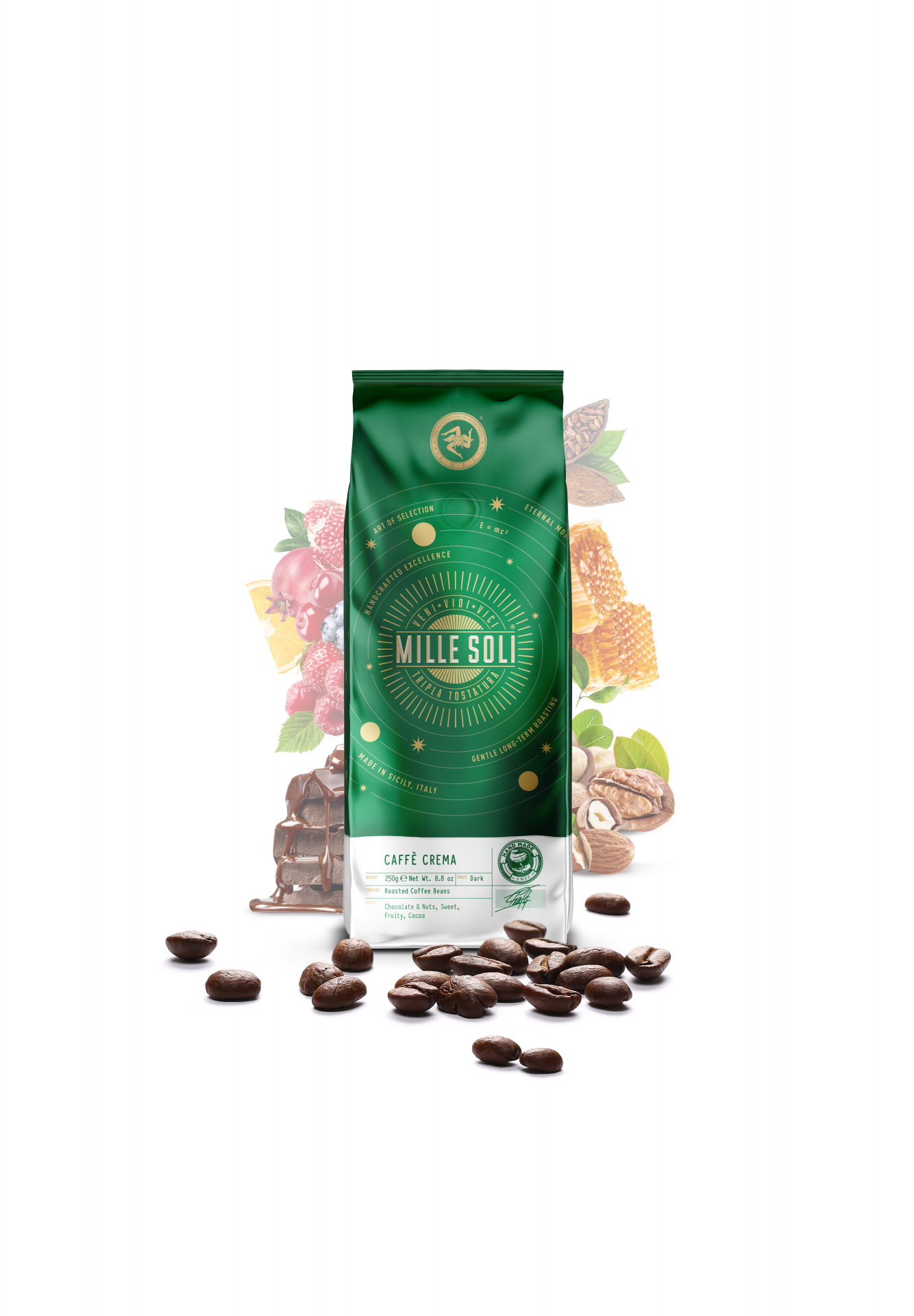 MILLE SOLI - CAFFÈ CREMA - BOHNEN - 250g Beutel