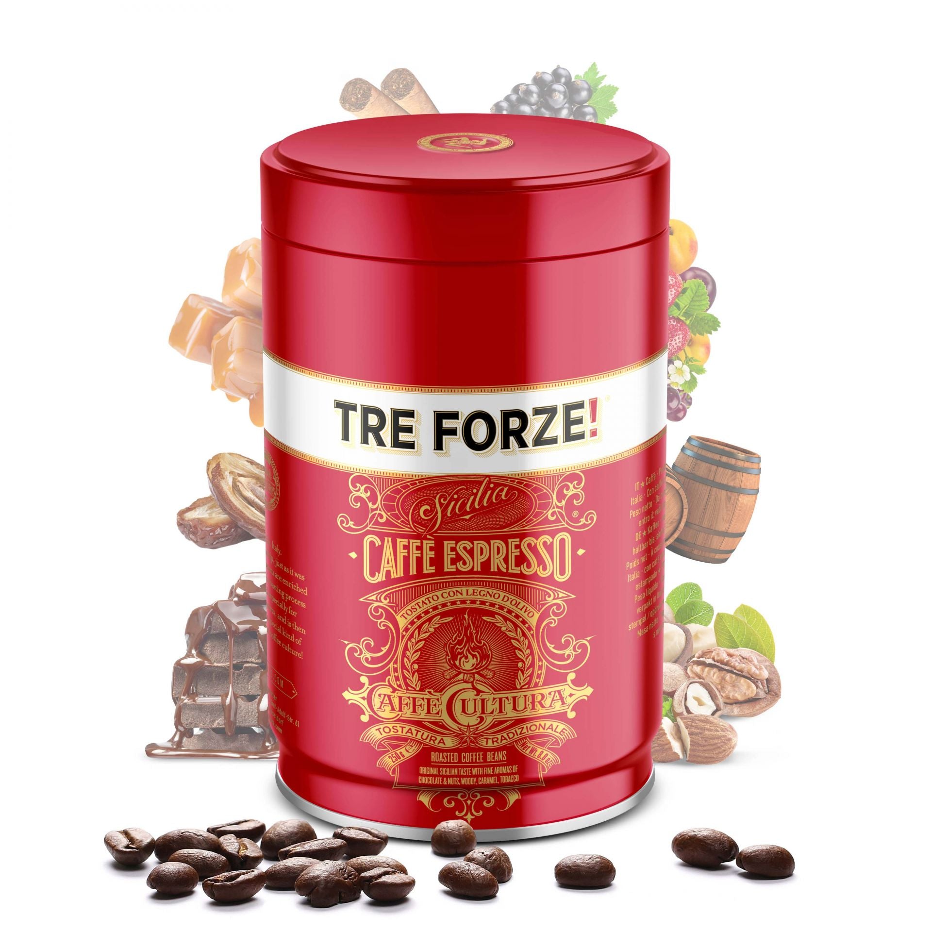 TRE FORZE! - Caffè Espresso - BOHNEN - 250g Dose