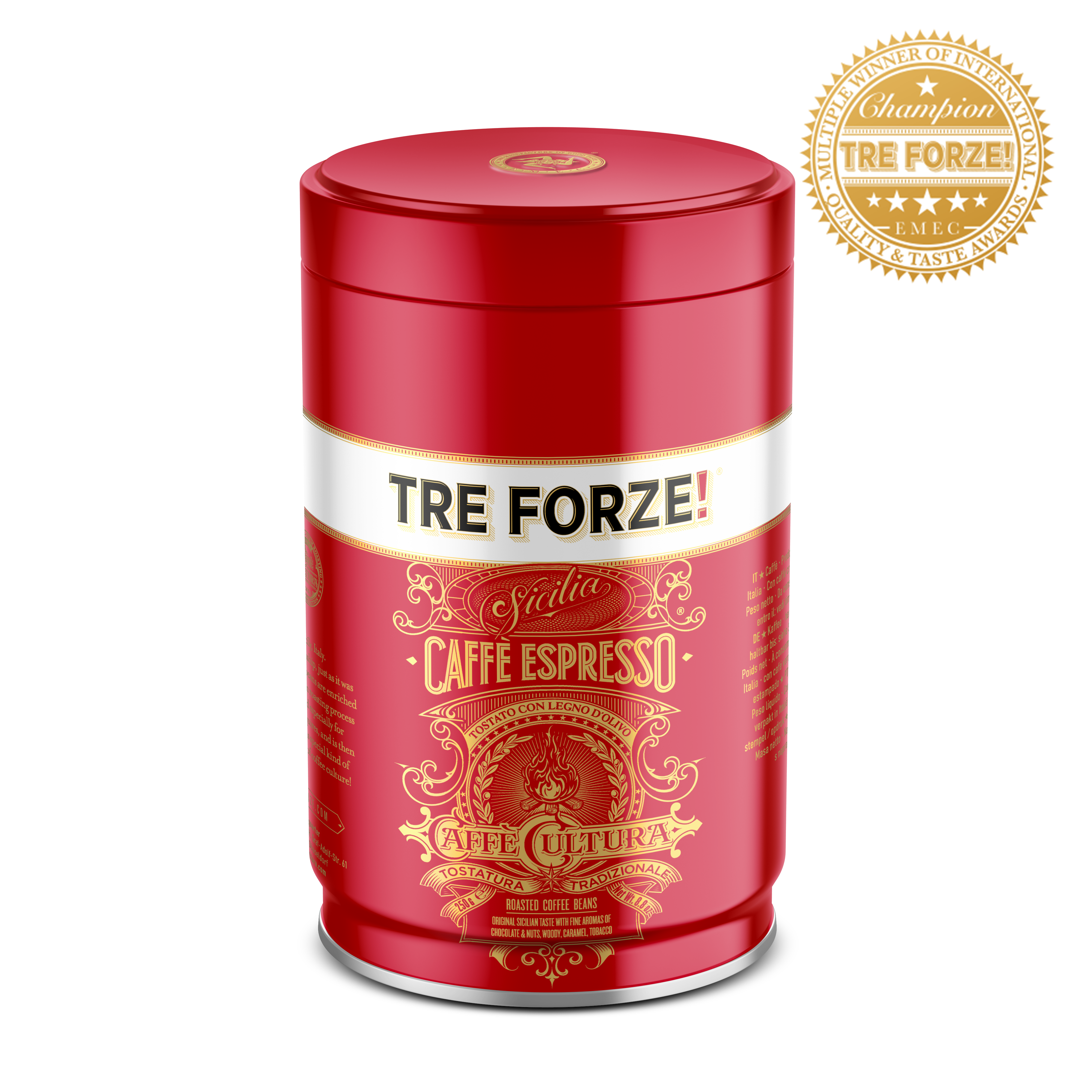 TRE FORZE! - Caffè Espresso - BOHNEN - 250g Dose