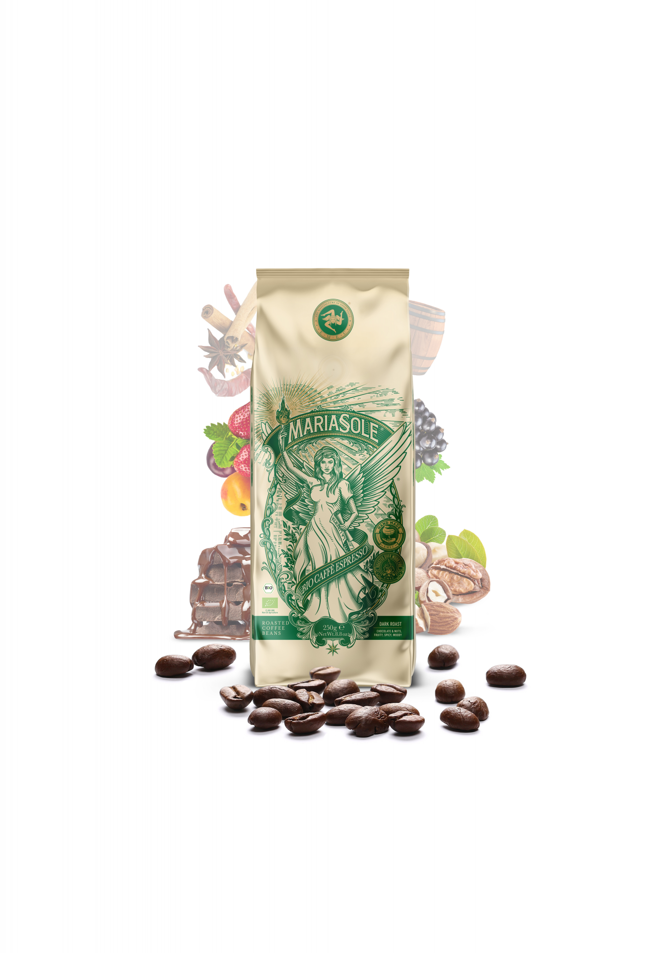 MARIASOLE - BIO Caffè Espresso - Bohnen - 250g Beutel