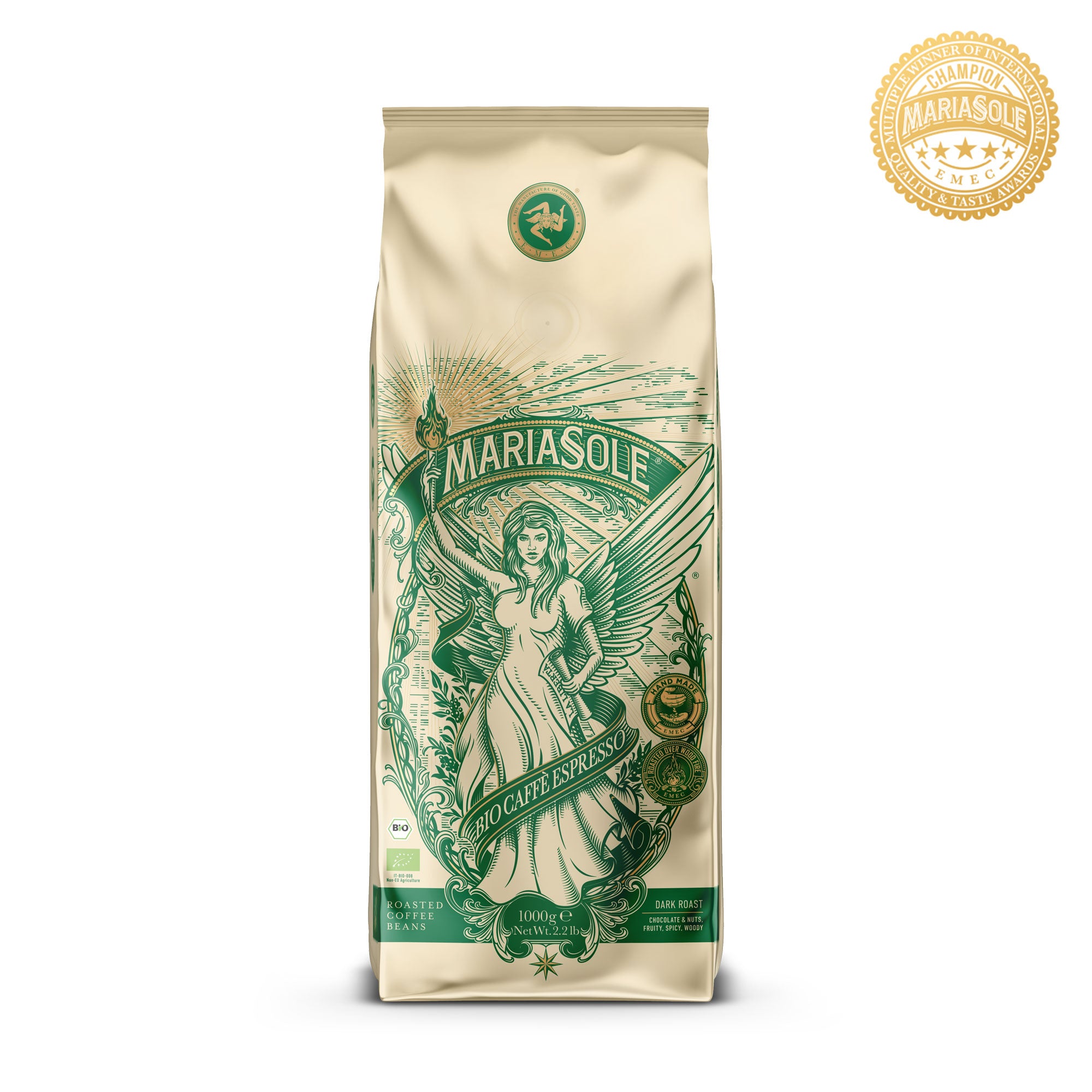 MARIASOLE - BIO Caffè Espresso - Bohnen - 1 KG