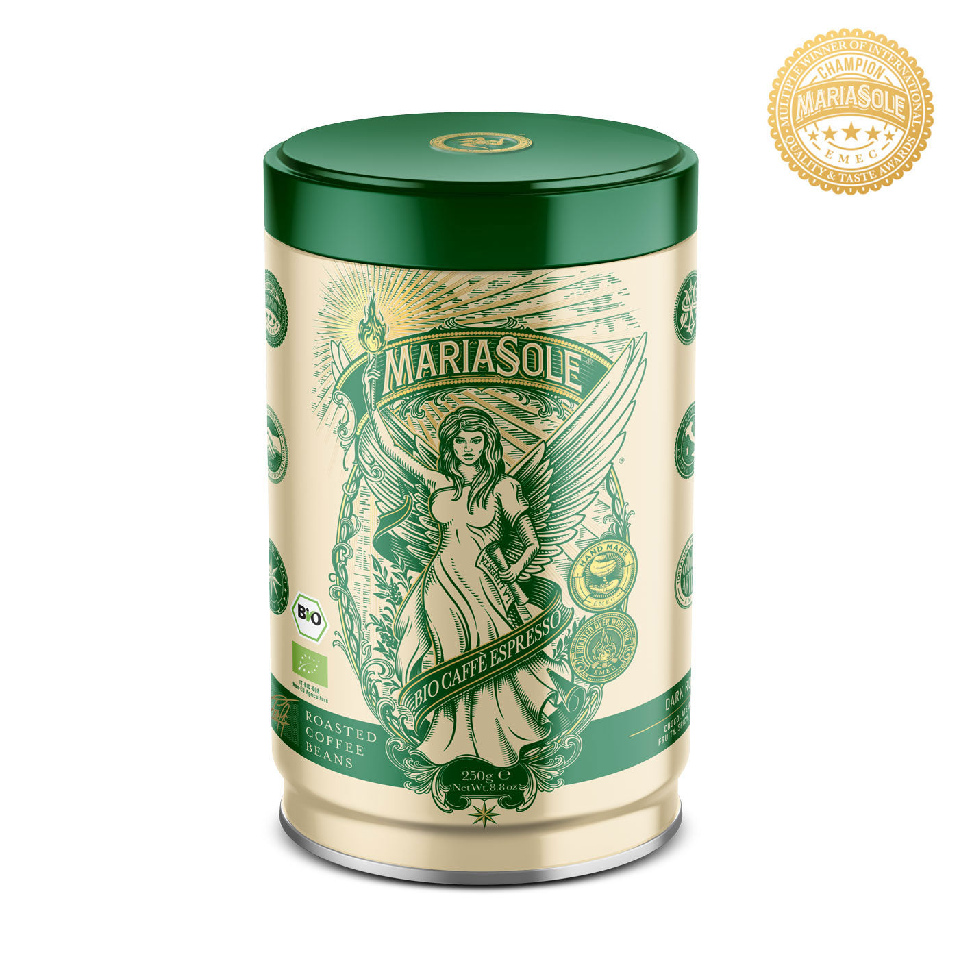 MARIASOLE - BIO Caffè Espresso - Bohnen - 250g - Dose