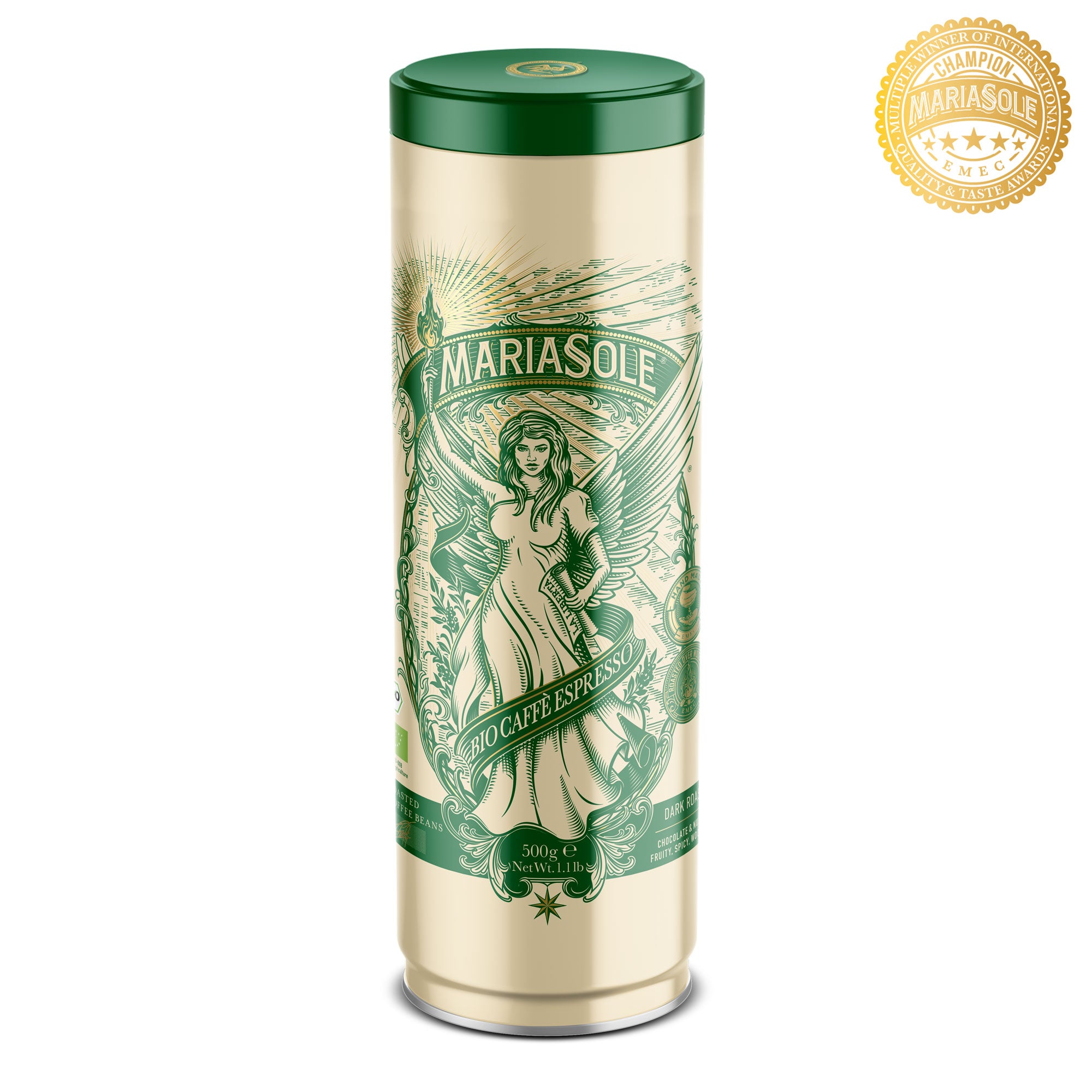 MARIASOLE - BIO Caffè Espresso - Bohnen - 500g - Dose