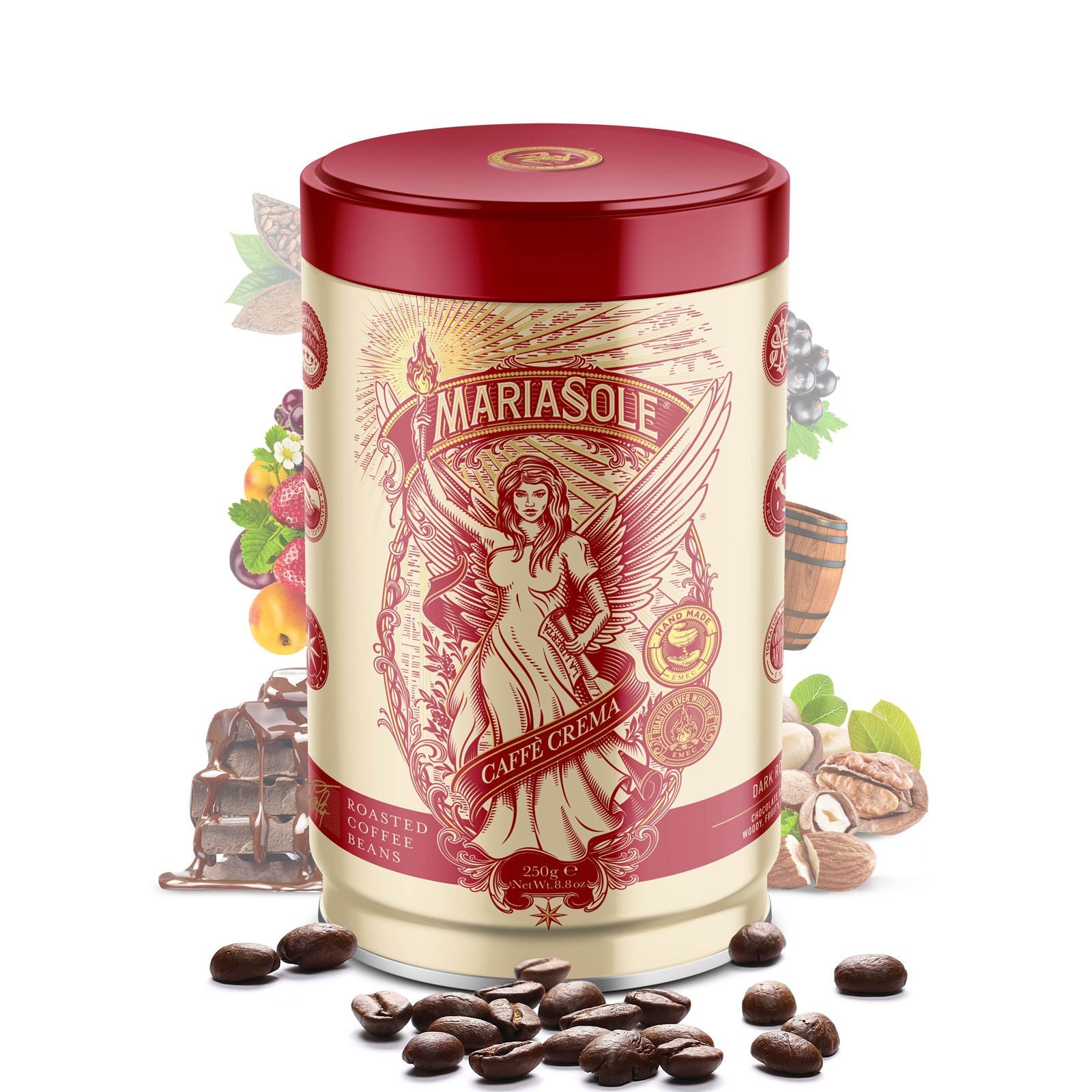 MARIASOLE - CAFFÈ CREMA - BOHNEN - 0,25 KG - Dose