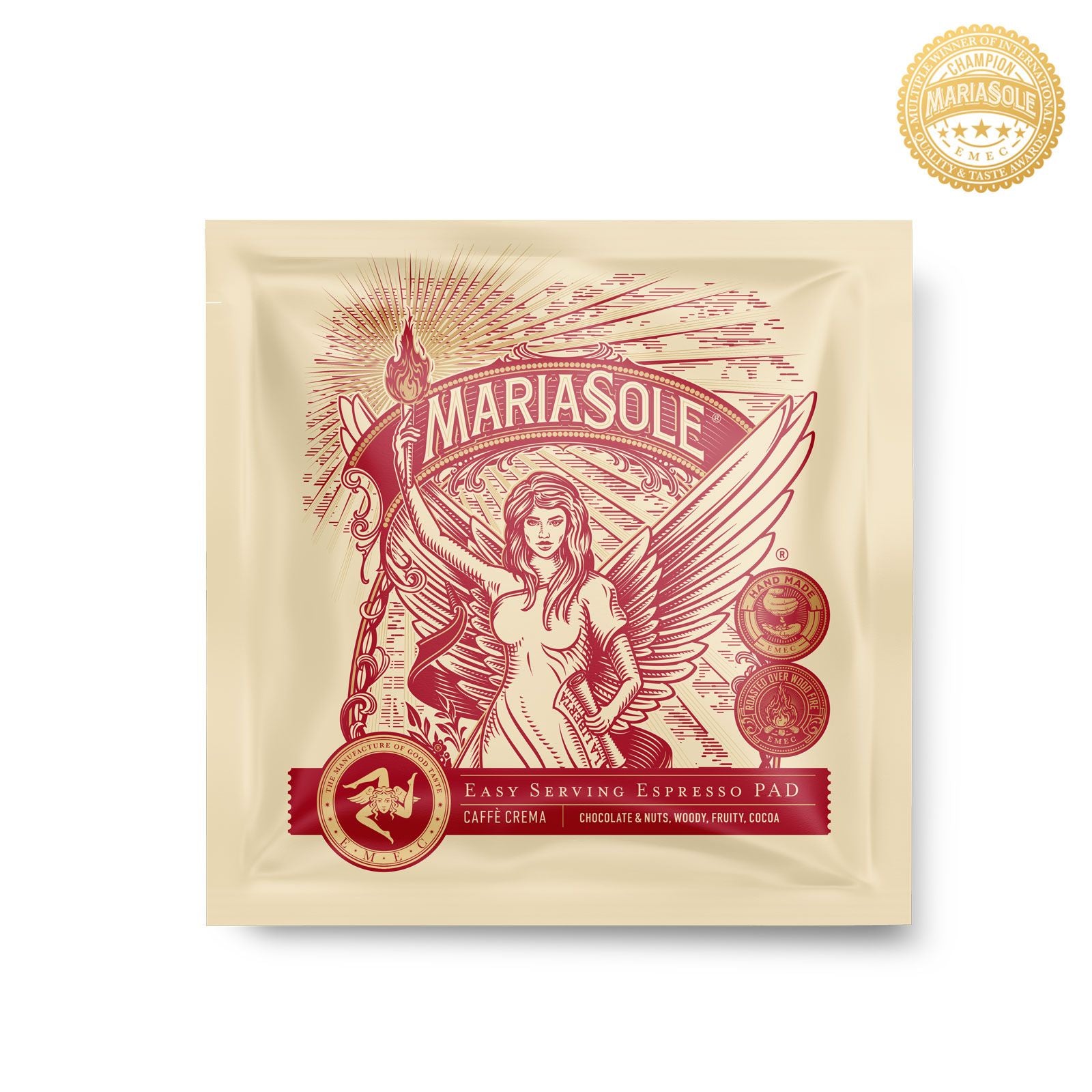 MARIASOLE - CAFFÈ CREMA - E.S.E Pads - 50 Stück je 7g -