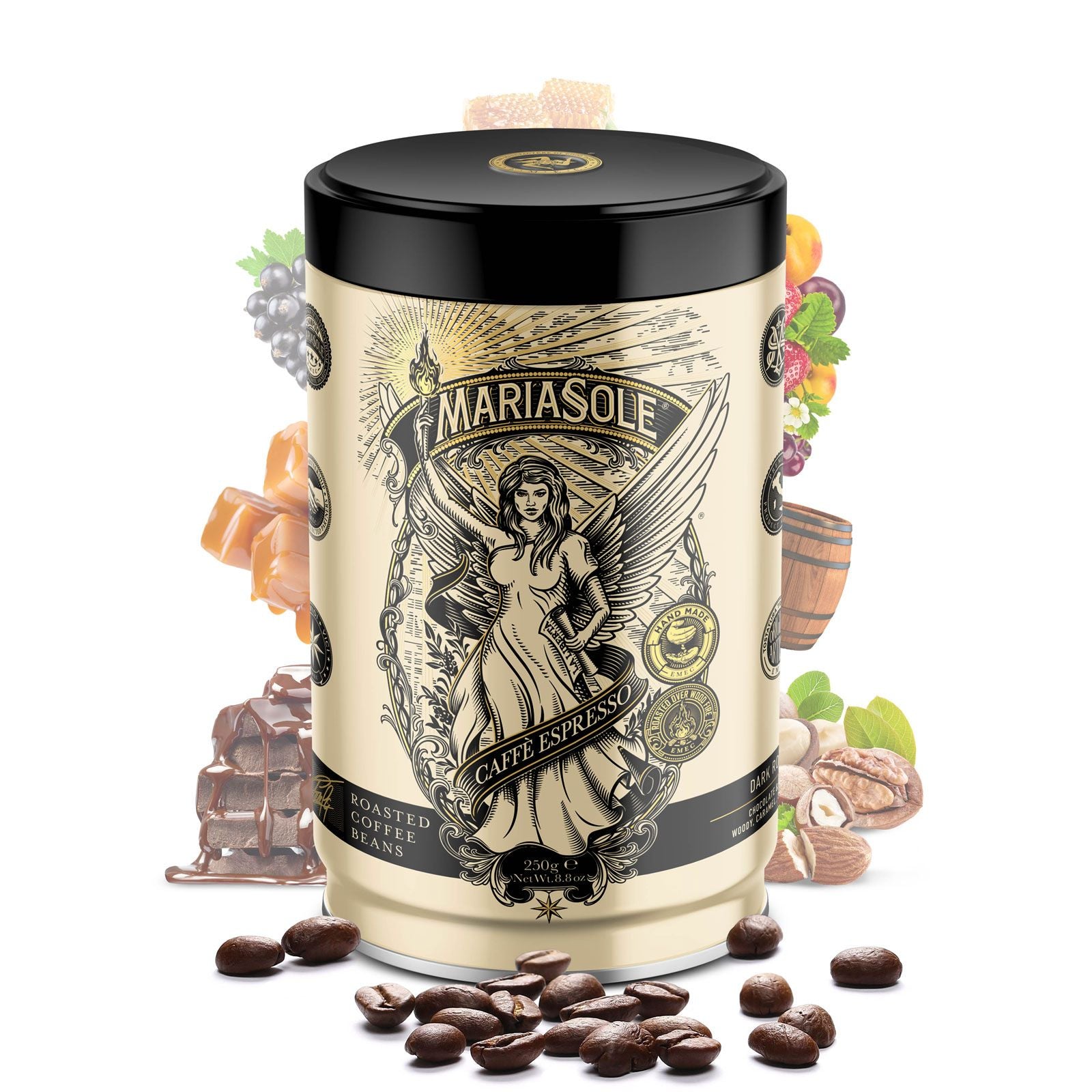 MARIASOLE - CAFFÈ ESPRESSO - BOHNEN - 0,25 KG - Dose