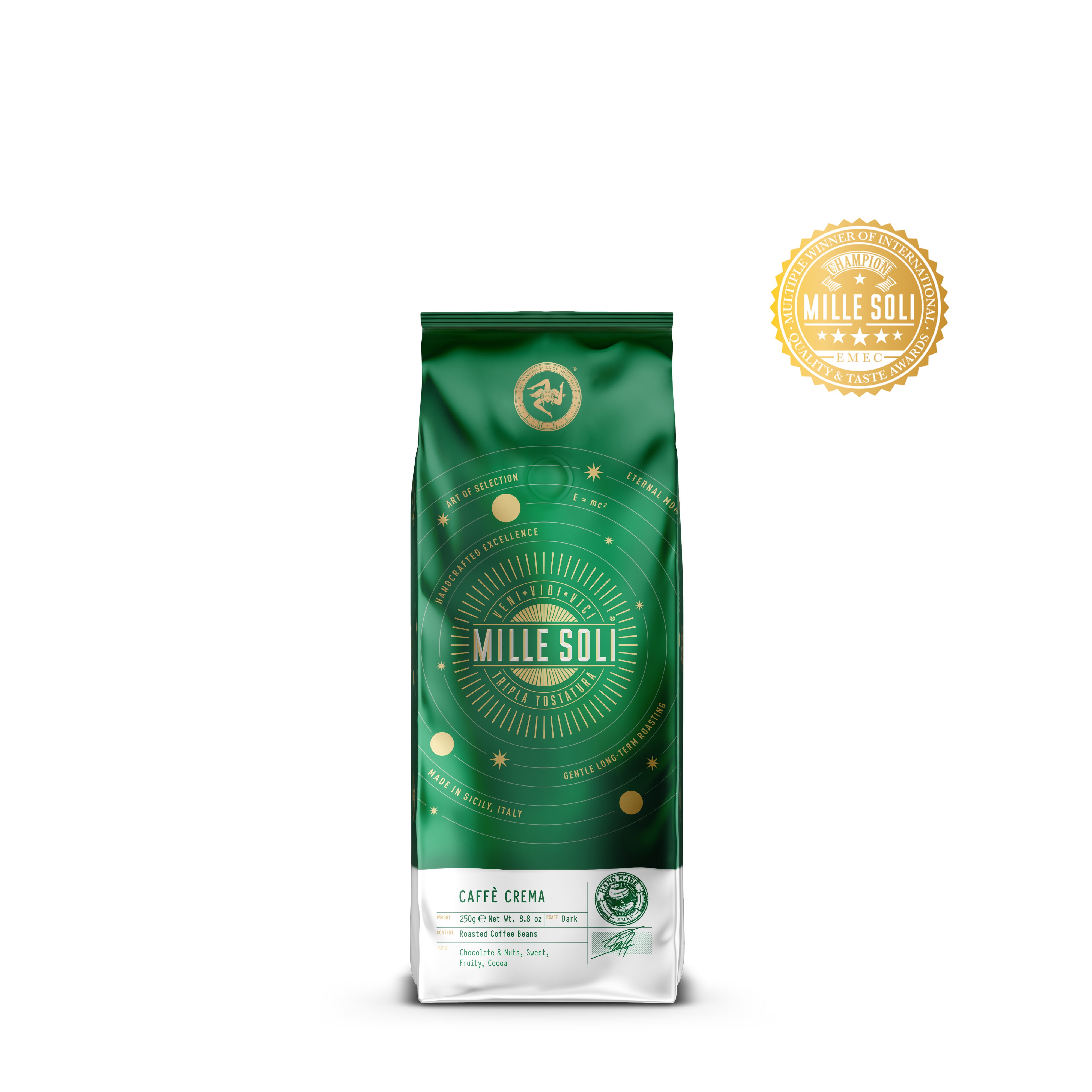MILLE SOLI - CAFFÈ CREMA - BOHNEN - 250g Beutel
