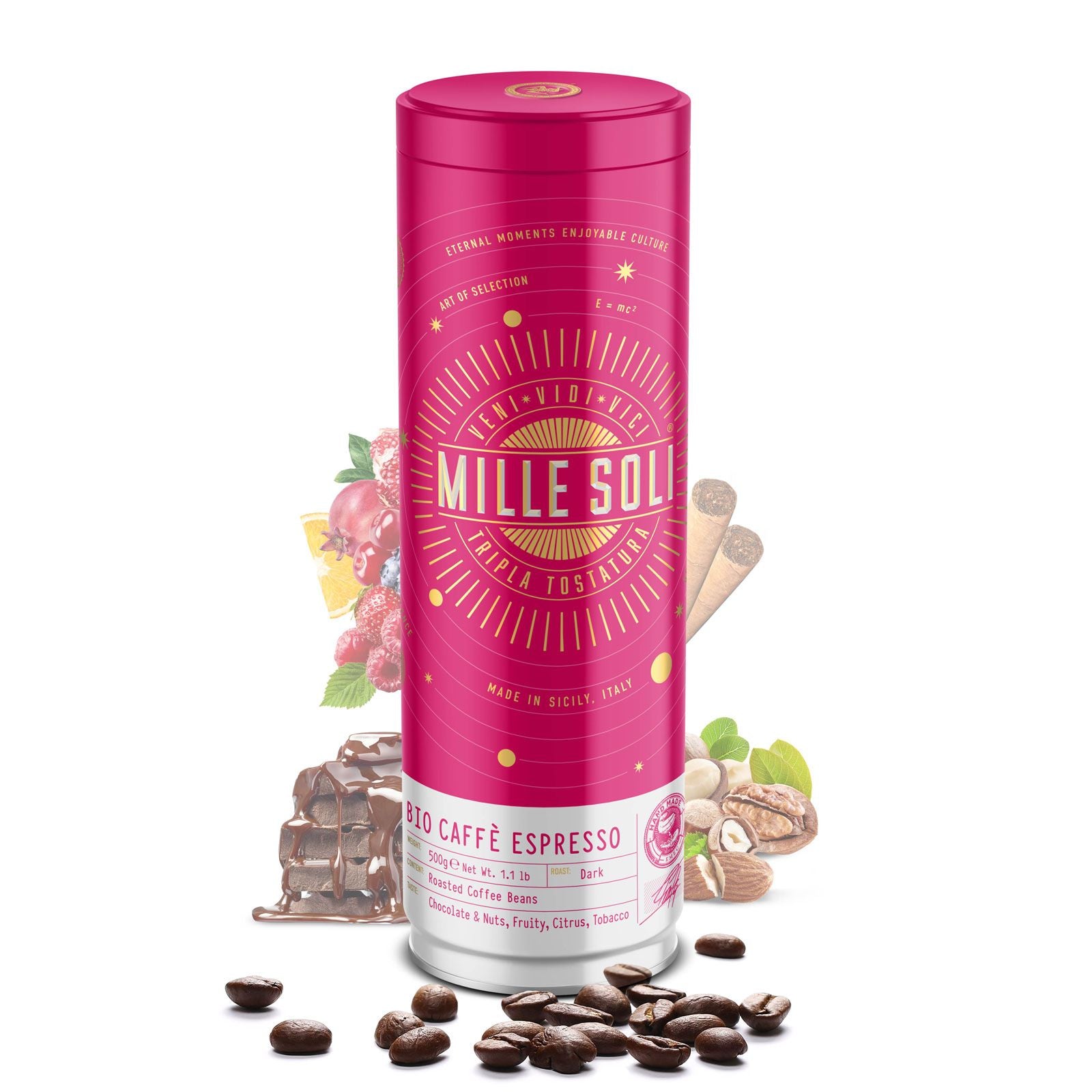 MILLE SOLI - BIO CAFFÈ ESPRESSO - BOHNEN - 500g - Dose