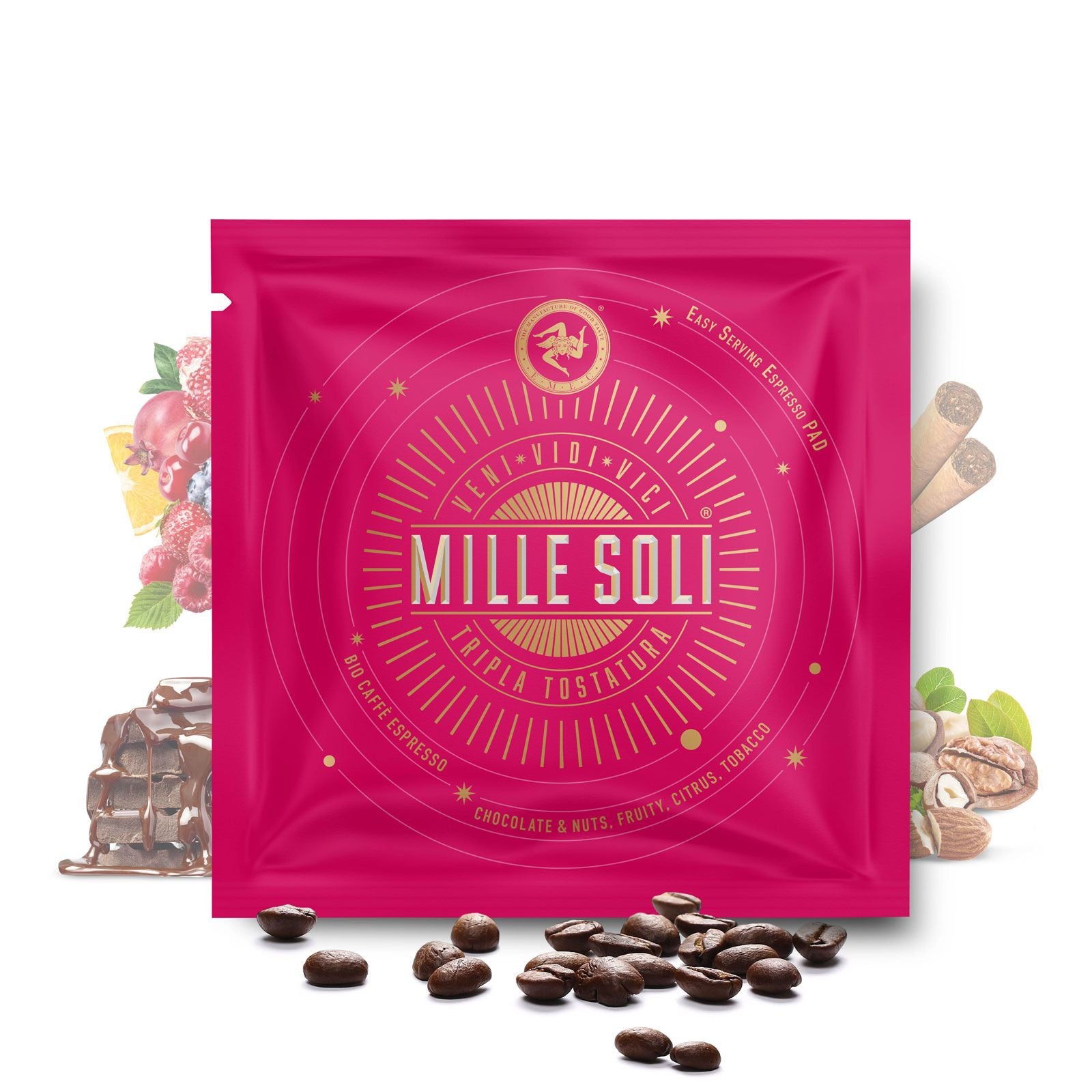 MILLE SOLI - BIO CAFFÈ ESPRESSO - E.S.E Pads - 50 Stück je 7g -