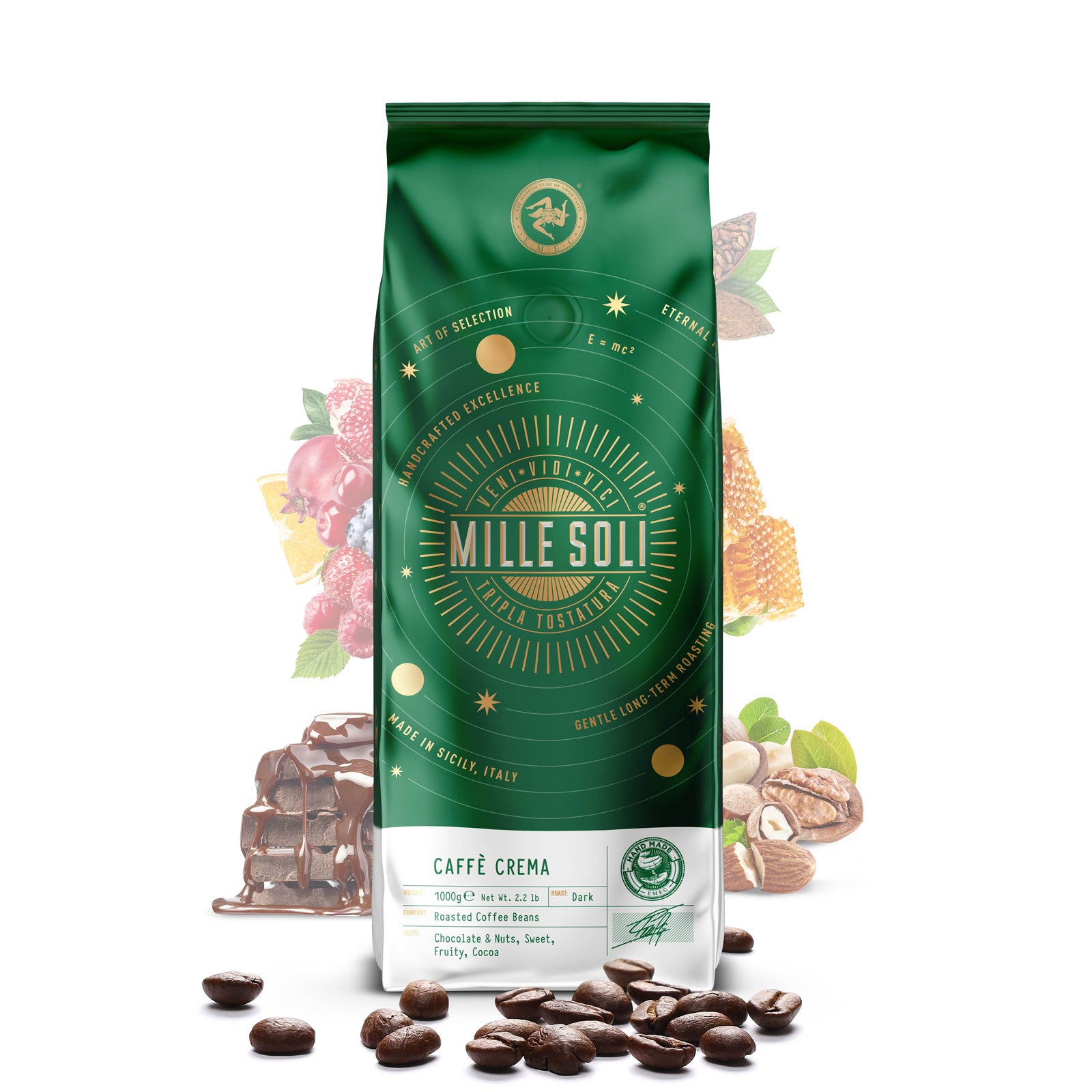 MILLE SOLI - CAFFÈ CREMA - BOHNEN - 1 KG