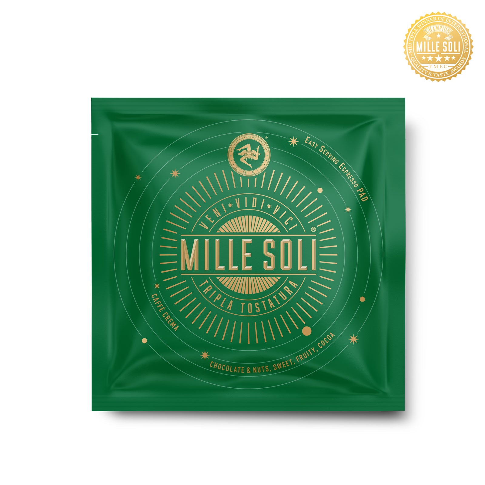 MILLE SOLI - CAFFÈ CREMA - E.S.E Pads - 50 Stück je 7g -