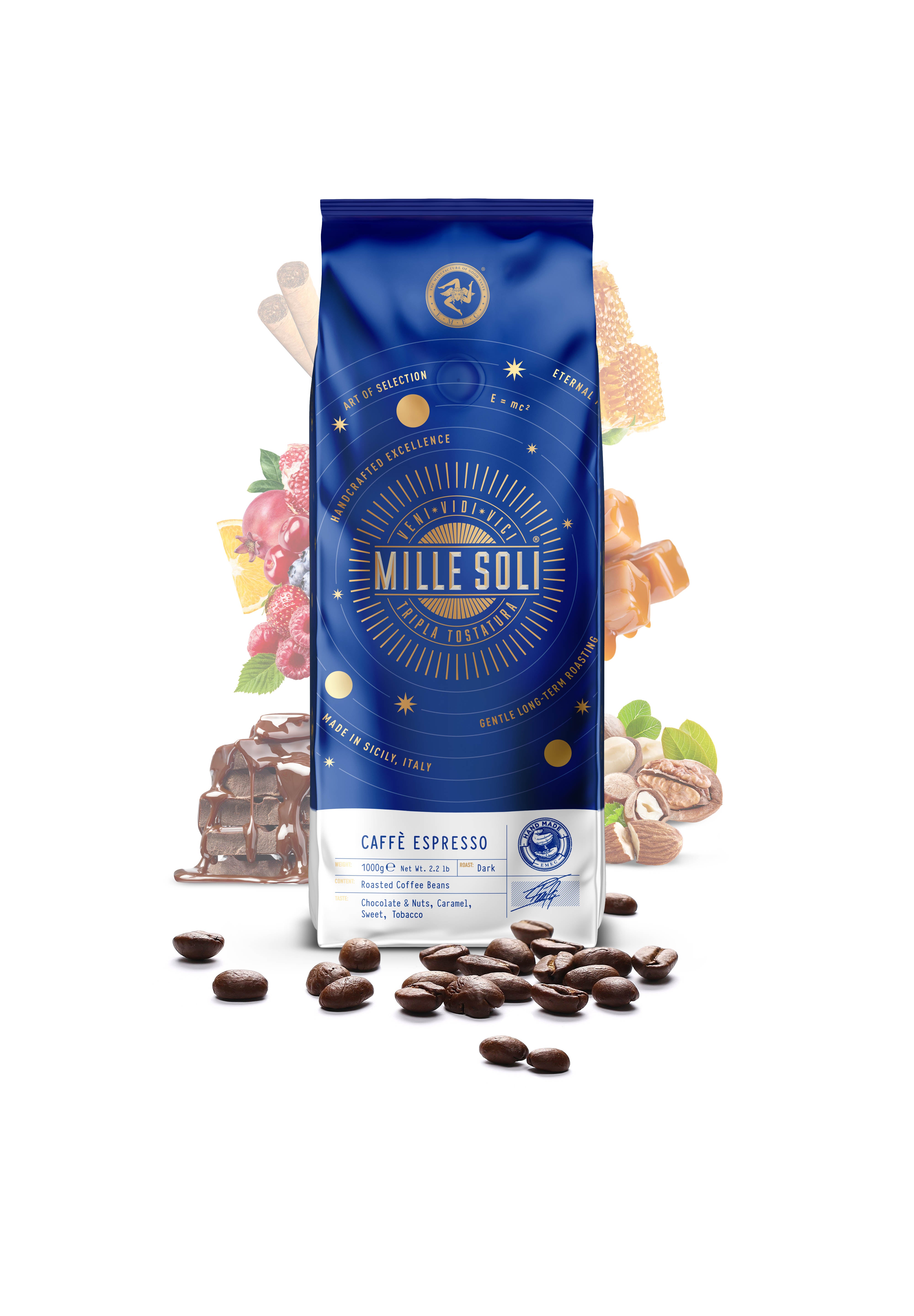 MILLE SOLI - CAFFÈ ESPRESSO - BOHNEN - 250g Beutel